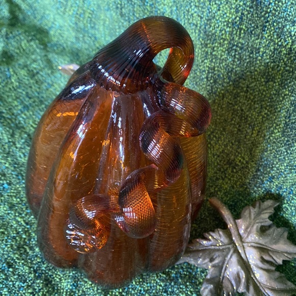 Crackle glass pumpkin - Picture 6 of 6